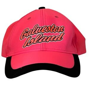 Galveston Island Girl's Adjustable Pink Beach Cap